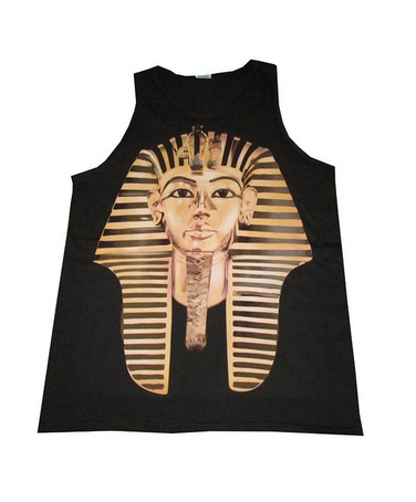 Pharaoh Gold King Tut Head Photo Mens Sneaker Streetwear Tank Top